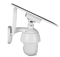Caméra solaire PTZ HD 1080P alimentée par batterie WIFI 4G LTE avec zoom, caméra de sécurité CCTV avec carte SIM 4G pour la surveillance à distance