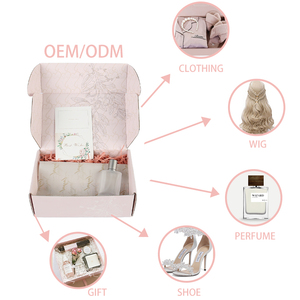 Tùy chỉnh hai mặt in các tông sóng vận chuyển hộp thư có thể gập lại dập nổi thư mục đóng gói quà tặng cho cup - Product Image 6