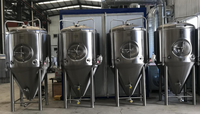 Bouilloire à brassage manuelle en acier inoxydable 304, 5BBL, équipement de brasserie