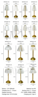 Lampe de Table Rechargeable en Cristal LED Sans Fil pour Restaurant Hôtel Bar, Contrôle Tactile, Style Nordique Moderne et Portable