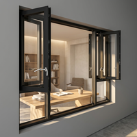Ventana Abatible de Aluminio con Rotura de Puente Térmico 2026, Resistente a Huracanes, Aislamiento Acústico