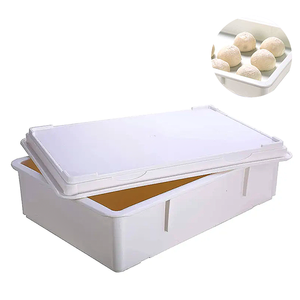 Produzieren Sie Saver-Behälter für Kühlschrank Pizza Dough Proof ing Box Gemüse lager behälter für Kühlschrank Pizza Dough Box