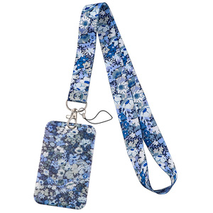 Cordón con Estampado Floral y Porta Tarjetas para Estudiantes, Accesorio para Teléfono, Correa para el Cuello, Set de Porta Credenciales - Product Image 3