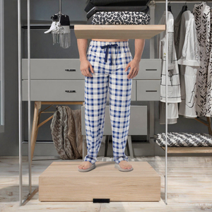 Premium Flannel <b>Sleeping</b> Pants Soft Cotton Plaid Lounge Pajama Bottoms - Product Image 3