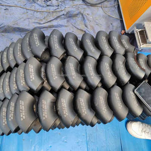 Coude en acier au carbone forgé de 14 pouces, 90 A234, Schedule 30, ANSI B16.9 SCH20 SCH40, 22,5 degrés, peint - Product Image 6