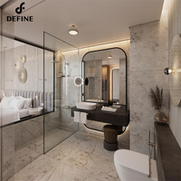Ensemble de meubles de chambre à coucher d'hôtel de luxe sur mesure et ensemble complet de meubles de chambre à coucher moderne pour hôtel pour projet