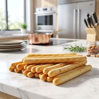 Pack familial de collations chocolatées pour enfants, avec bâtonnets de biscuits croustillants et sauce chocolatée à tremper en coupelle