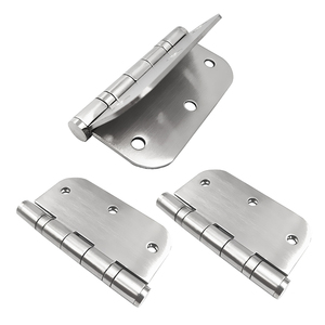 Thép không gỉ bóng mang cửa bản lề 3.5 inch với bán kính 5/8 góc bên ngoài nội thất thương mại ngoài trời nhiệm vụ nặng nề - Product Image 4
