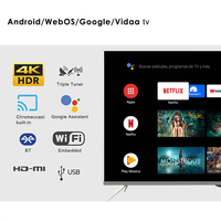 Téléviseur LED 65 pouces, Téléviseur intelligent 4K UHD 75 pouces, Téléviseur QLED OLED