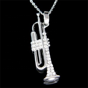 Strumento musicale tono bach re oro in ottone fascino <span class=keywords><strong>musica</strong></span> BB tromba pendente - Product Image 3