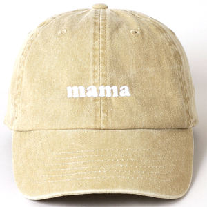 कपास धोया गया परेशान विंटेज पिताजी हैट्स स्पोर्ट्स कैप मामा कढ़ाई कस्टम बेसबॉल कैप - Product Image 4