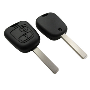 Haute qualité bon prix p-eugeot <span class=keywords><strong>307</strong></span> 2 boutons boîtier porte-clés à distance avec lame VA2 (lame sans rainure) - Product Image 1