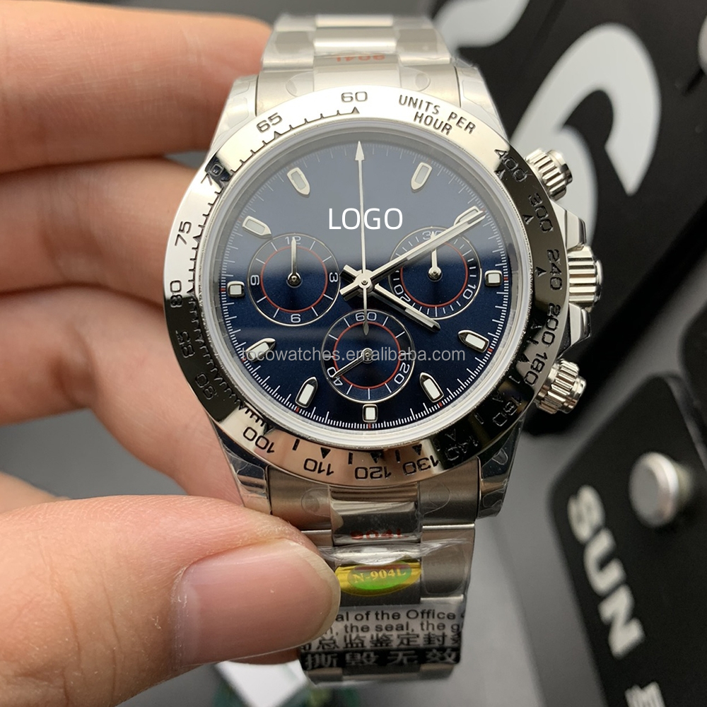 40mm 4130 Movement Luxury Top Quality Automatic Mechanical Men's Watches , Clean N Factory Watch Diving Luminous.