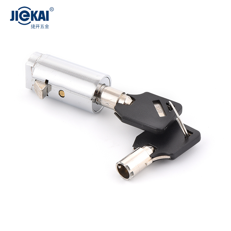 Serrure Cylindre Pour Distributeur Automatique – Avec 3 Clés, Finition Polie Argent