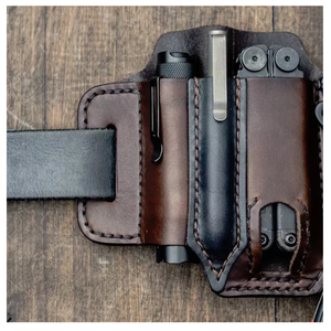 Étui de ceinture en cuir véritable avec passant pour ceinture pour outil multifonction EDC - Product Image 6