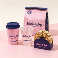 Ensemble d'emballages à emporter pour café : Gobelets en papier pour boissons chaudes et froides, sacs en kraft, porte-gobelets et manchons pour gobelets, pour boulangeries et restaurants