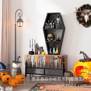 Halloween Decorative Coffin <b>Shelf</b> Wall Mounted Irregular Shape Multipurpose Storage <b>Rack</b> For Home Party Display - Product Image 3