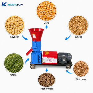 <span class=keywords><strong>Machine</strong></span> à granulés d'aliments <span class=keywords><strong>pour</strong></span> animaux à entraînement électrique, compacte, conviviale, avec trémie d'alimentation large, <span class=keywords><strong>pour</strong></span> l'élevage de poulets, porcs et bovins – Offre Spéciale - Product Image 1