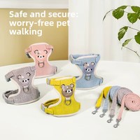 Harnais de traction pour animaux de compagnie en polyester, style gilet, anti-évasion, pour la promenade des chiens, fournitures pour animaux