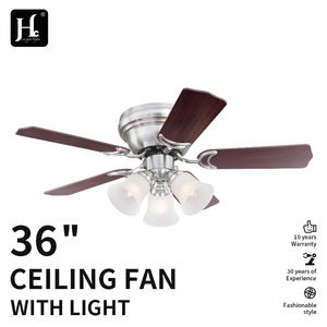 Ventilador de Techo de Bajo Consumo de 52 Pulgadas, Directo de Fábrica, Económico, Decorativo, de Perfil Bajo, con Lámpara Eléctrica - Product Image 2