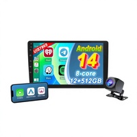 Système de navigation automobile Android universel à grand écran de 10 pouces, 4G, vue panoramique à 360 degrés, caméra de recul, résolution HD