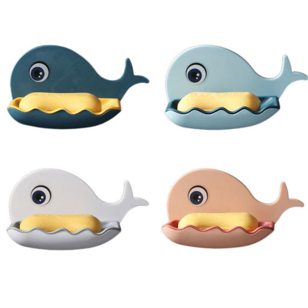 WH584, оптовая продажа, полипропиленовый держатель для мыла в форме Кита, полка для ванной комнаты