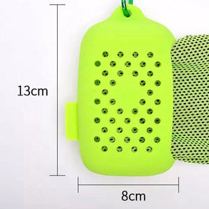 Serviettes de sport en gros, tricotées, séchage rapide, absorbant la transpiration, en maille polyester, pour la course, le yoga, la remise en forme, la gym, logo personnalisé, plusieurs couleurs - Product Image 1