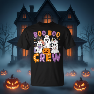T-shirt personnalisé pour hommes, Boo Boo Crew Nurse Ghost Halloween - Product Image 3