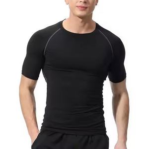 Camiseta de Fabricante para Hombre, de Algodón, Hombros Caídos, Corte Ajustado, Ropa Deportiva, Calidad, Logotipo Personalizado, Lisa - Product Image 1
