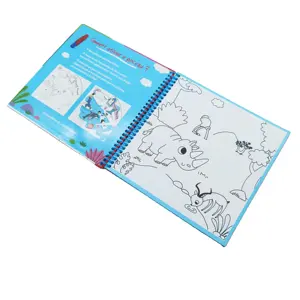 Reusable Color Magical Water Painting Set Coloring Writing Doodle Book With Magic Pen Drawing Toys For Girl And Boys