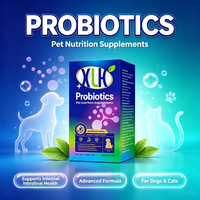 Probiótico en Polvo para Mascotas, Tabletas Liofilizadas, Fórmula Personalizada, 20 Mil Millones de UFC, Apoyo Digestivo para Perros y Gatos, Marca Privada