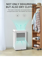 Deshumidificador de Aire de Fábrica con Certificación FCC ETL, R134A / R410A, Deshumidificador Refrigerativo para Cocina y Sala de Estar