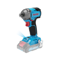 Outils électriques à batterie FIXTEC 20V sans fil sans brosse 1/4 ''tournevis à percussion avec 2 * batterie et 1 * chargeur