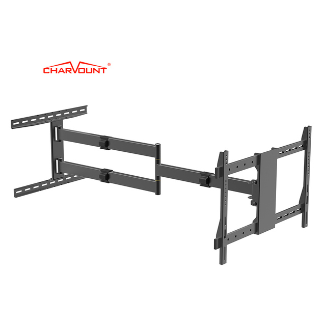 Charmount Super Longer Full Motion TV Wall Bracket Suit Screen Size 32-80 '' Swivel TV to Wall 80-1200mm to 47 Inches