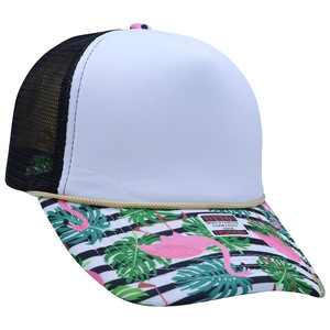 Casquette Trucker Imprimée pour Femme, Casquette de Baseball en Maille Bicolore, Casquette Trucker Vierge à Dos en Maille pour Logo Personnalisé OEM/ODM - Product Image 2