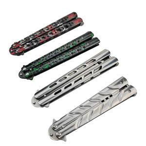 Nuevo diseño cuchillo de bolsillo al aire libre herramienta de entrenamiento de mariposa práctica cuchillo plegable contacto ventas para catálogo - Product Image 5