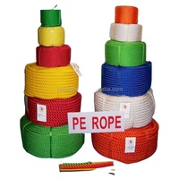 Corde de pêche en plastique du fabricant, corde en polyéthylène, corde en nylon torsadée, corde en PE, corde d'emballage marine, corde de sécurité pour l'emballage
