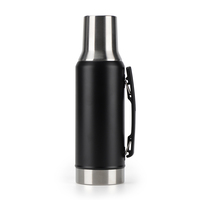 Ensemble de voyage Yerba Mate en acier inoxydable 18/8 de qualité supérieure Uruguay, avec bombilla, thermos et gourde portable pour le camping