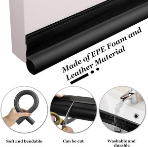 Un lato autoadesivo impermeabile sotto porta tiratore di tiraggio adatto per porte interne ed esterne - Product Image 6