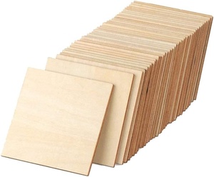 Laser Engraving <strong>Piece</strong> Blanks Natural Wooden Slices Unfinished Square <strong>Wood</strong> for DIY Craft Coaster Decoration - Product Image 3