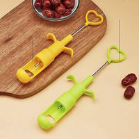 Nieuw Draagbaar Fruit Kernapparaat Roestvrijstalen Kersen Pitter Separator Rode Datum Jujube Corer Verwijderaar