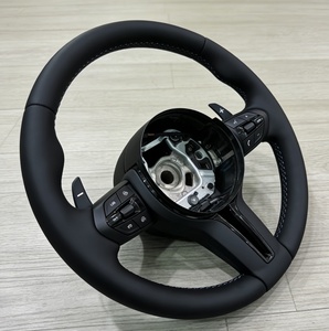 Vente flash pour <span class=keywords><strong>BMW</strong></span> E90 M3 M5 F10 F11 F15 F16 F20 F30 F31 F32 F36 E70 E71 Volant de voiture en cuir noir intégral - Product Image 5