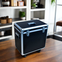 Valise de chariot à couvercle amovible personnalisée avec roues Valise de vol en aluminium durable pour le stockage des outils Caractéristiques d'affichage