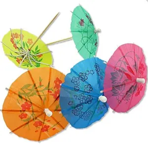 Disposable Biodegradable Mini Paper Umbrella Toothpicks Practiced Tool