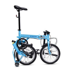 TXED-Vélo Électrique Pliable Populaire à Trois Pliables, Batterie Cachée, Système de Freinage <span class=keywords><strong>3</strong></span> SpeedV, 16 Pouces - Product Image 4