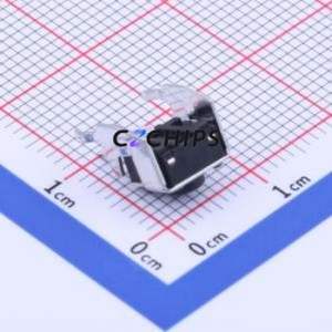 YTSD009A0502503A Tactile Switch Bent Lead Through Hole-4P,6x6mm Single Pole Single Throw Round Button 2.5N Right Angle Insert - Product Image 2