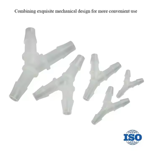Conector De Três Vias Tubo De Silicone De Laboratório Em Forma De Y Traqueia Plástica Resistência De Corrosão Ácida Suave 3-Way PP Material Casting - Product Image 4
