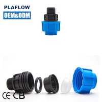 Tés de couplage rapide d'irrigation en PE Poly HDPE PVDF directe d'usine 110mm 25mm 16mm raccords de tuyauterie d'eau coudés à Compression