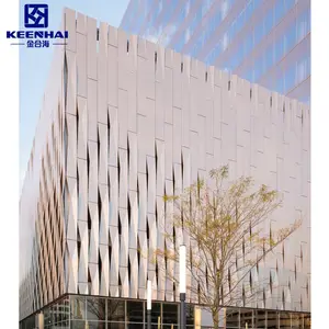 Laser Cutting Aluminium Decorative Panels For Office Building Exterior Curtain Walls For Stylish Metal Wall Facade