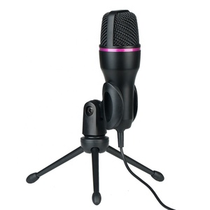 Clavax CLLM-ME4 USB Microphone de jeu RGB lumières éblouissantes ordinateur k enregistrement de chanson téléphone portable diffusion en direct - Product Image 5